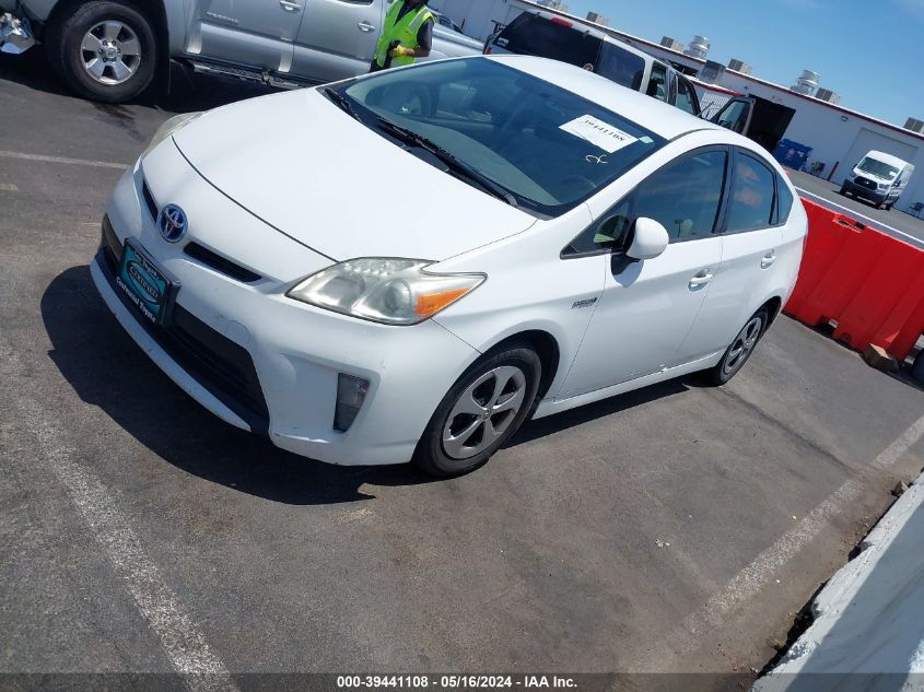 2013 Toyota Prius Two VIN: JTDKN3DU4D5648667 Lot: 39441108