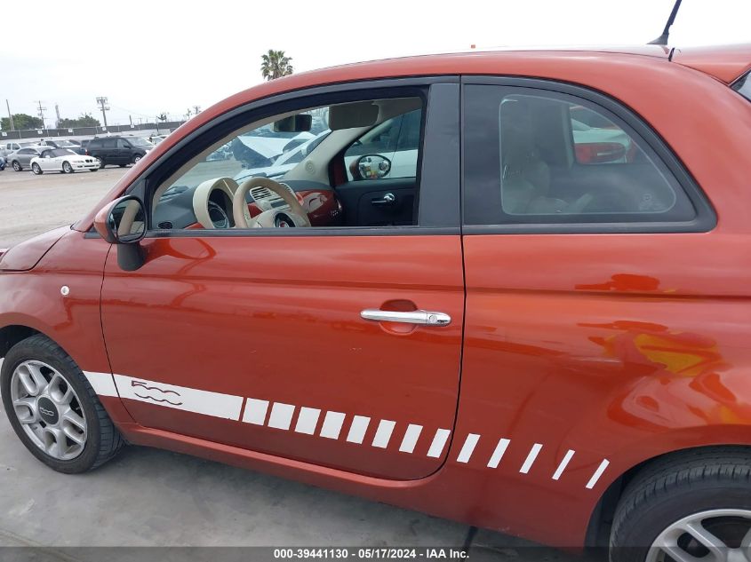 2013 Fiat 500 Pop VIN: 3C3CFFAR2DT560482 Lot: 39441130