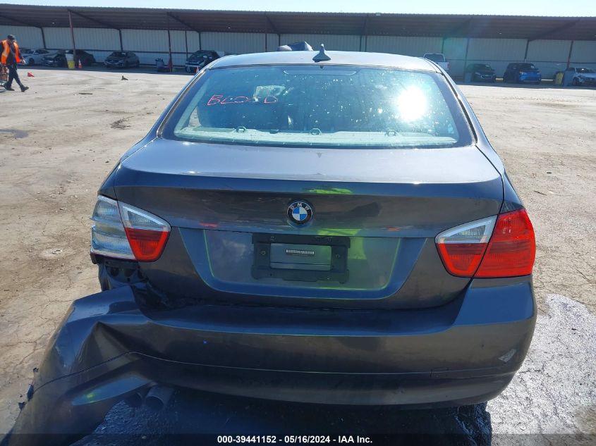 2008 BMW 328I VIN: WBAVA33578KX87506 Lot: 39441152