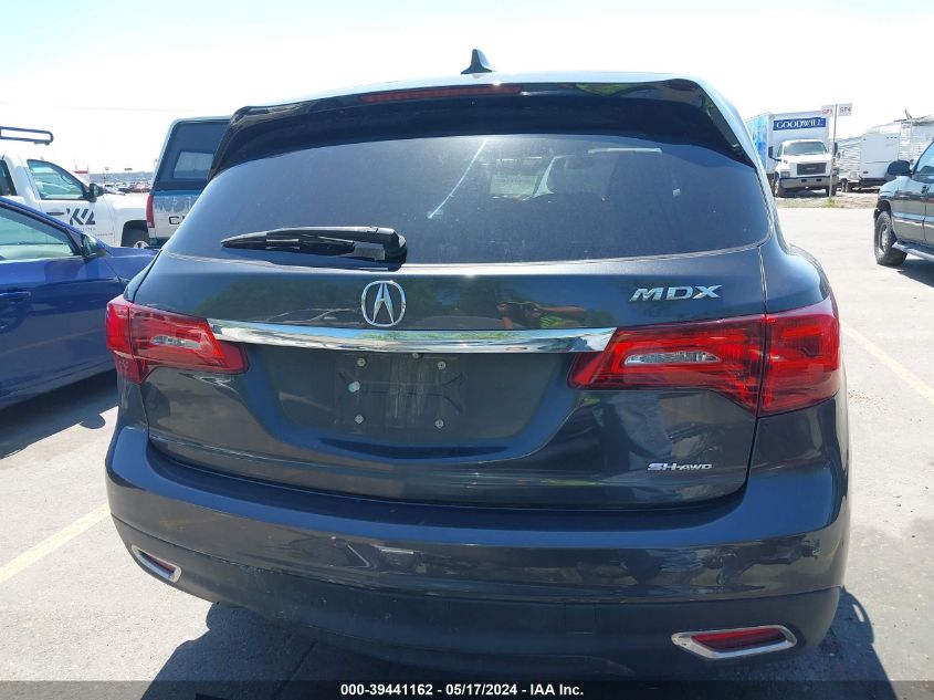 2016 Acura Mdx Acurawatch Plus Package VIN: 5FRYD4H23GB024369 Lot: 39441162