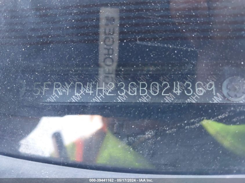 2016 Acura Mdx Acurawatch Plus Package VIN: 5FRYD4H23GB024369 Lot: 39441162