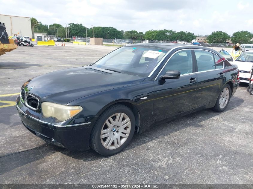 2003 BMW 745Li VIN: WBAGN63403DR14681 Lot: 39441192