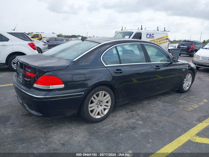2003 BMW 745Li VIN: WBAGN63403DR14681 Lot: 39441192