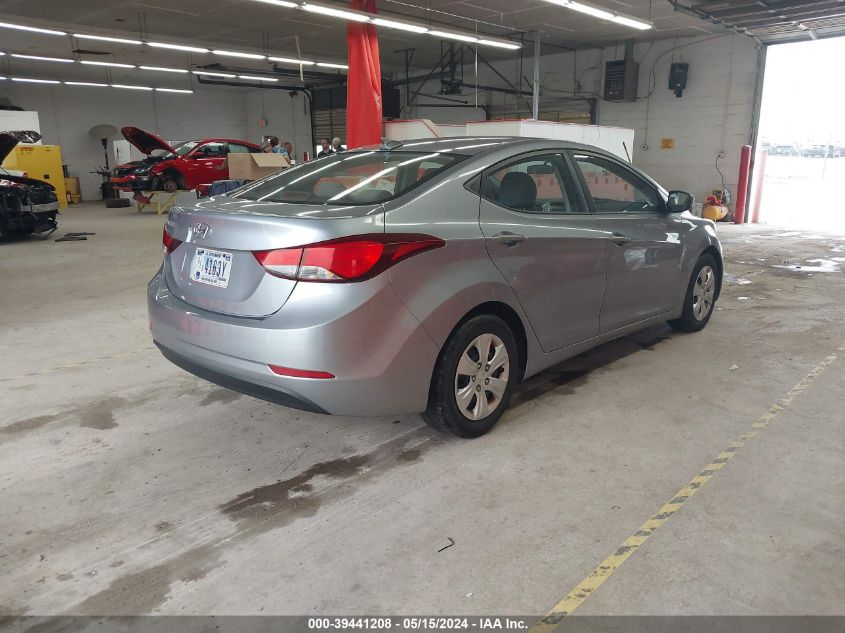 2016 Hyundai Elantra Se VIN: 5NPDH4AE2GH683344 Lot: 39441208