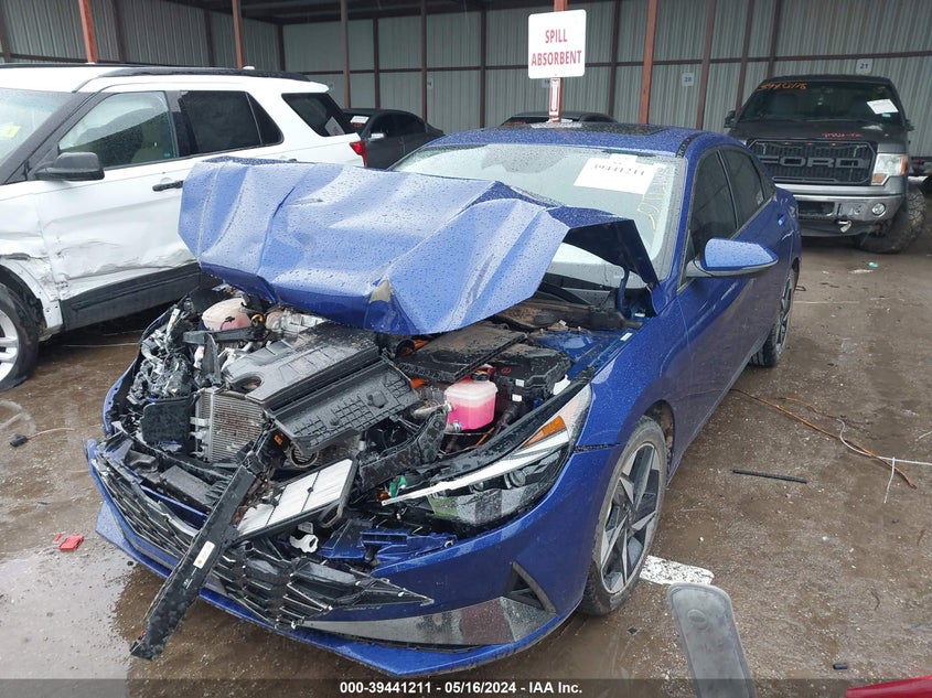 VIN KMHLN4AJ2MU010150 2021 HYUNDAI ELANTRA HYBRID LIMITED