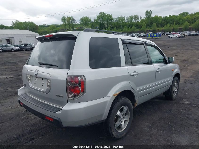 2007 Honda Pilot Ex VIN: 5FNYF18417B029744 Lot: 39441213