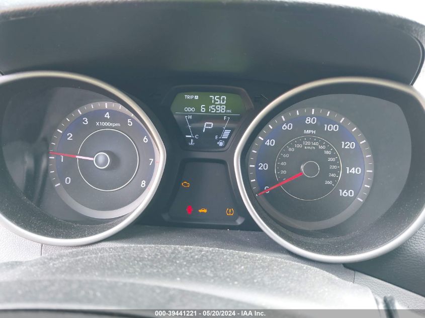 2013 Hyundai Elantra Limited VIN: KMHDH4AE0DU514744 Lot: 39441221