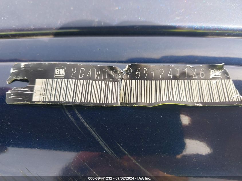 2009 Buick Lacrosse Cxl VIN: 2G4WD582691241186 Lot: 39441232