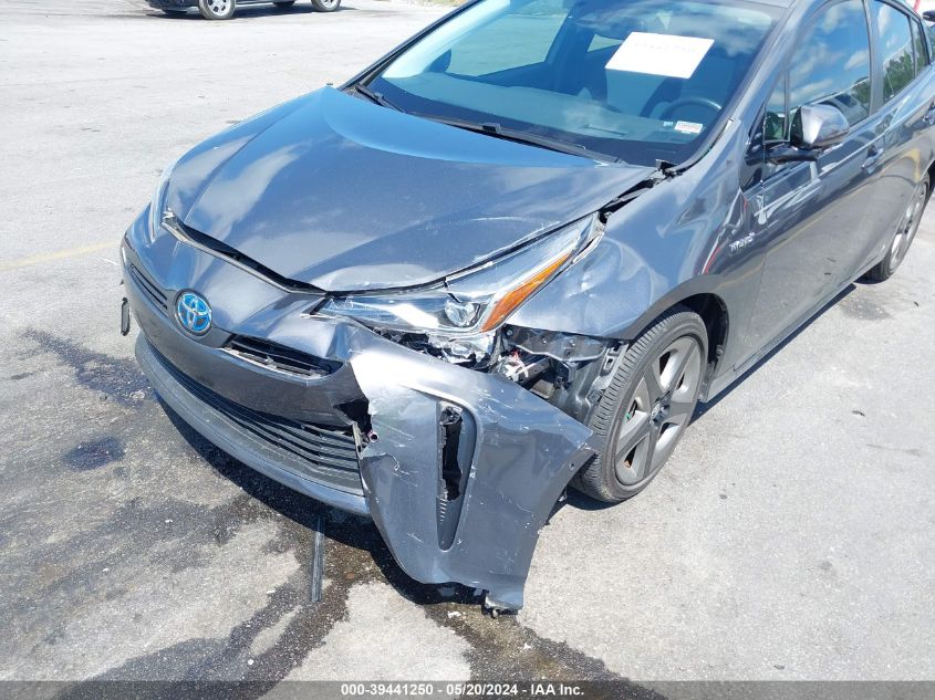 2019 Toyota Prius Xle VIN: JTDKARFU7K3095629 Lot: 39441250