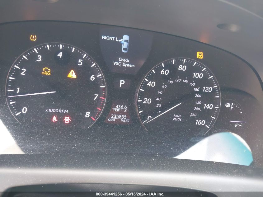 2008 Lexus Ls 460 VIN: JTHBL46F485081326 Lot: 39441256