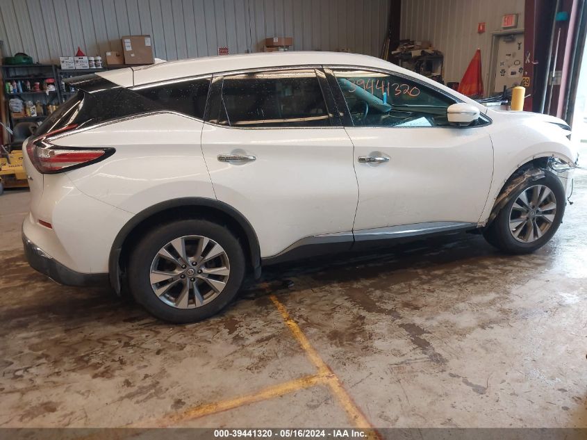 2015 Nissan Murano Sl VIN: 5N1AZ2MH1FN271744 Lot: 39441320