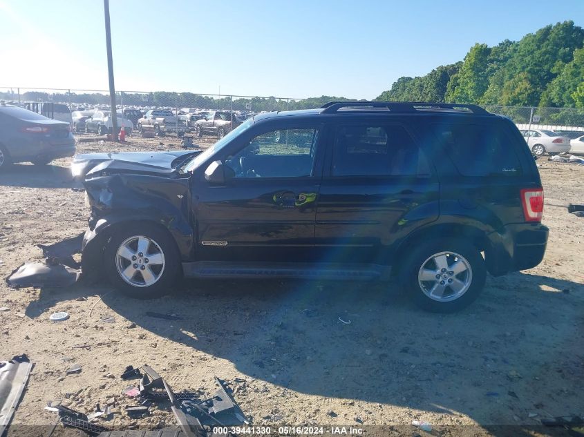 2008 Ford Escape Xlt VIN: 1FMCU03118KA51072 Lot: 39441330