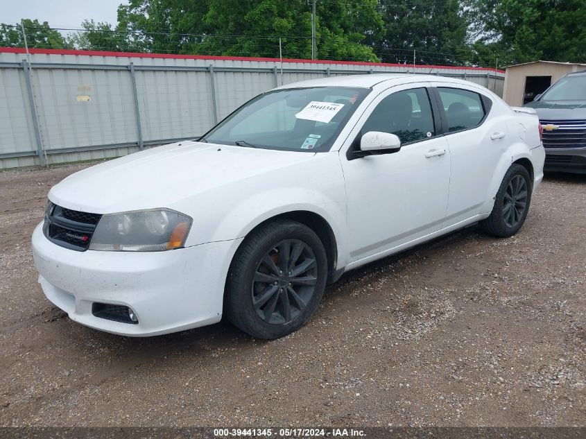 2014 Dodge Avenger Sxt VIN: 1C3CDZCB2EN202551 Lot: 39441345