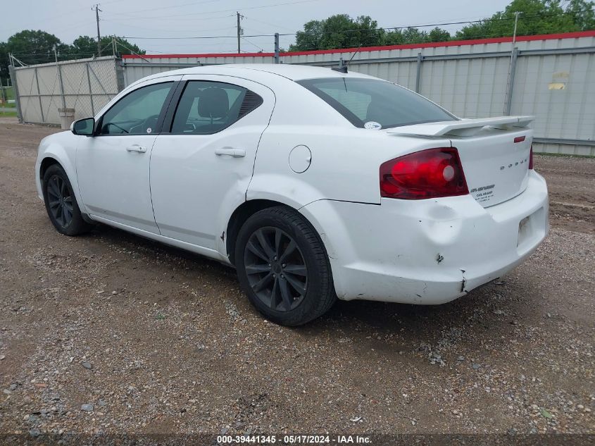 2014 Dodge Avenger Sxt VIN: 1C3CDZCB2EN202551 Lot: 39441345