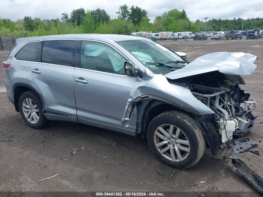 2015 Toyota Highlander Le V6 VIN: 5TDBKRFH0FS076568 Lot: 39441362