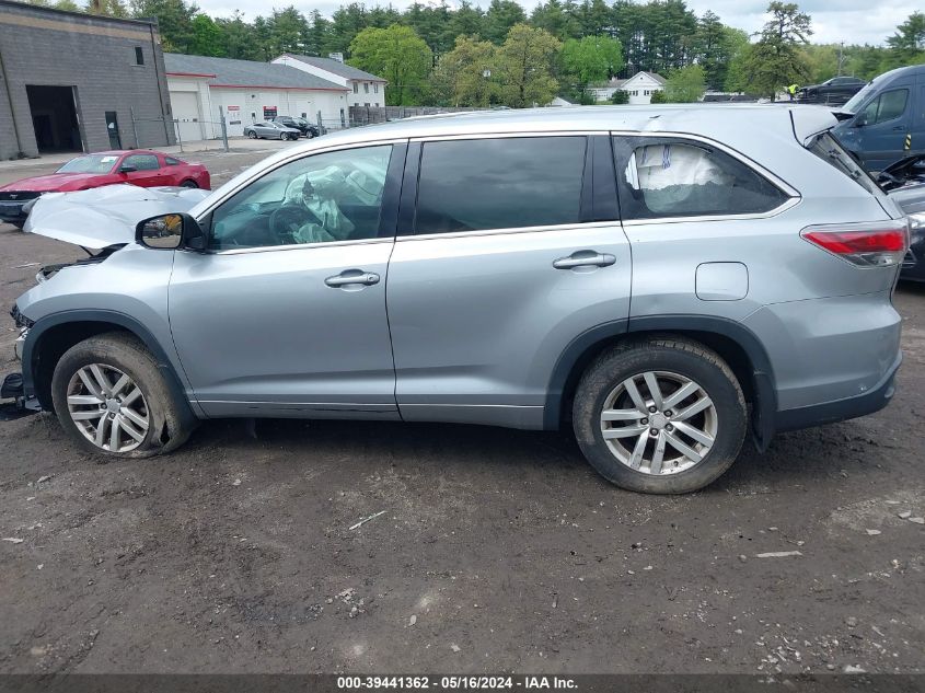 2015 Toyota Highlander Le V6 VIN: 5TDBKRFH0FS076568 Lot: 39441362