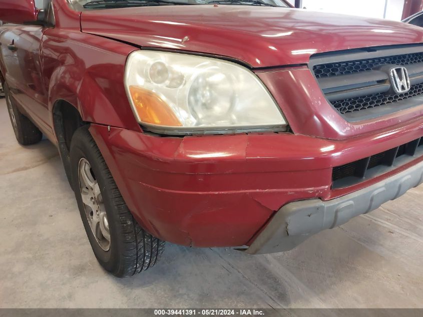 2003 Honda Pilot Ex-L VIN: 2HKYF18553H576505 Lot: 39441391