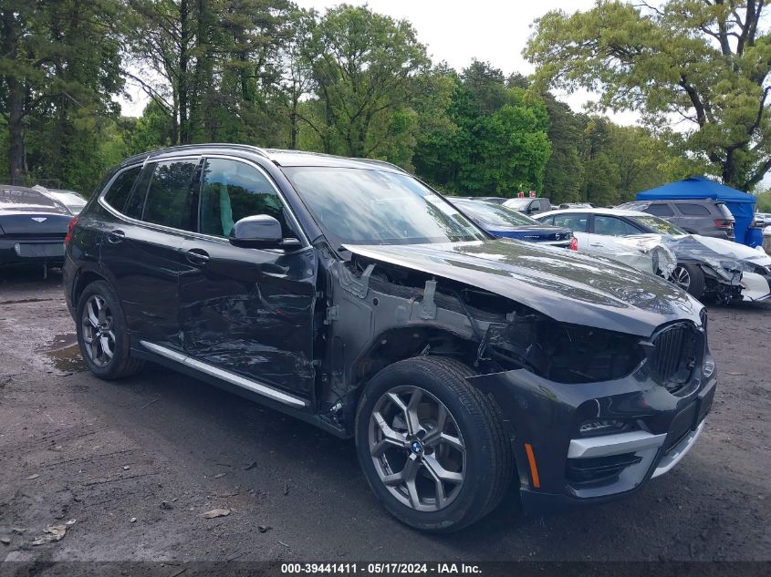 2021 BMW X3 xDrive30I VIN: 5UXTY5C09M9F37404 Lot: 39441411