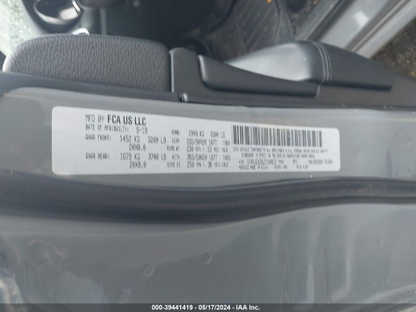 2020 Jeep Grand Cherokee Altitude 4X2 VIN: 1C4RJEAG5LC160813 Lot: 39441419