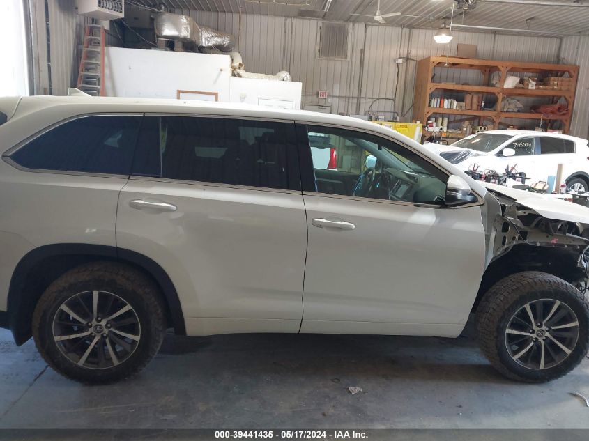 2017 Toyota Highlander Xle VIN: 5TDJZRFH1HS453600 Lot: 39441435