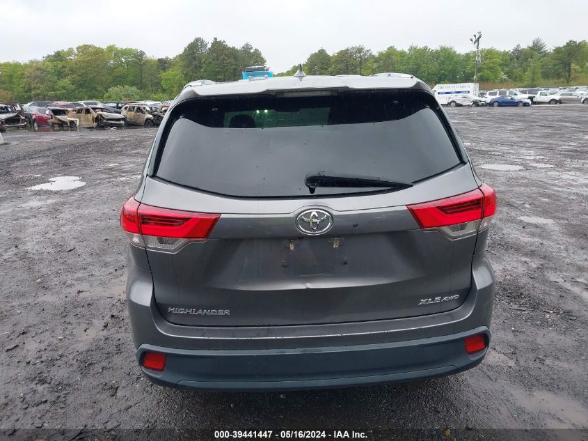 2019 Toyota Highlander Xle VIN: 5TDJZRFH0KS604904 Lot: 39441447