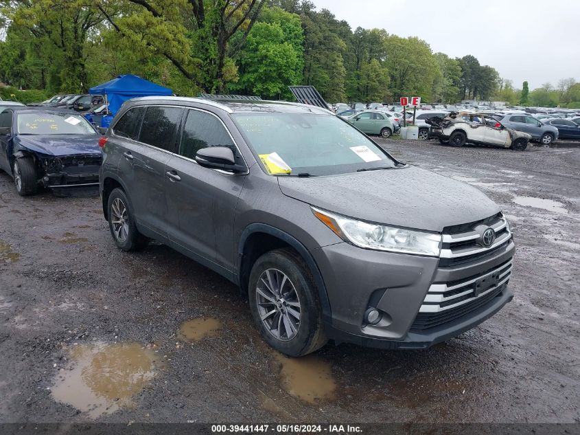 2019 Toyota Highlander Xle VIN: 5TDJZRFH0KS604904 Lot: 39441447