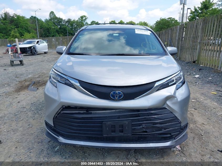 2021 Toyota Sienna Le VIN: 5TDKRKEC4MS072643 Lot: 39441453