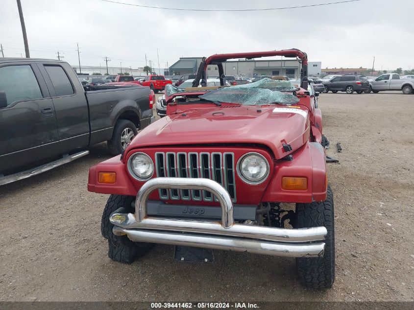 1998 Jeep Wrangler Se VIN: 1J4FY29P4WP721222 Lot: 39441462