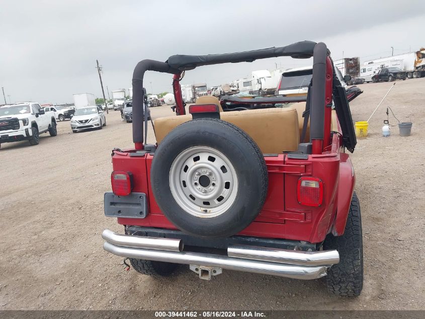 1998 Jeep Wrangler Se VIN: 1J4FY29P4WP721222 Lot: 39441462