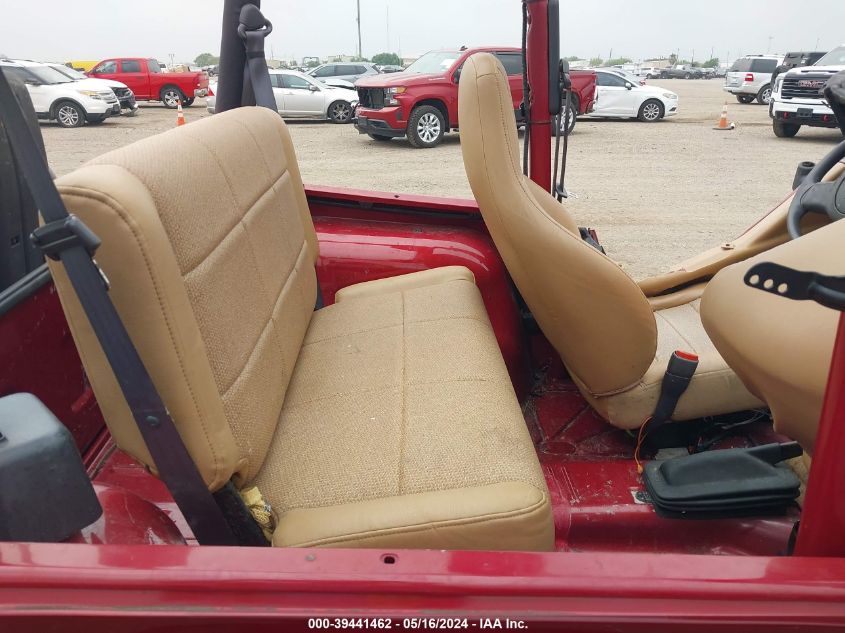 1998 Jeep Wrangler Se VIN: 1J4FY29P4WP721222 Lot: 39441462