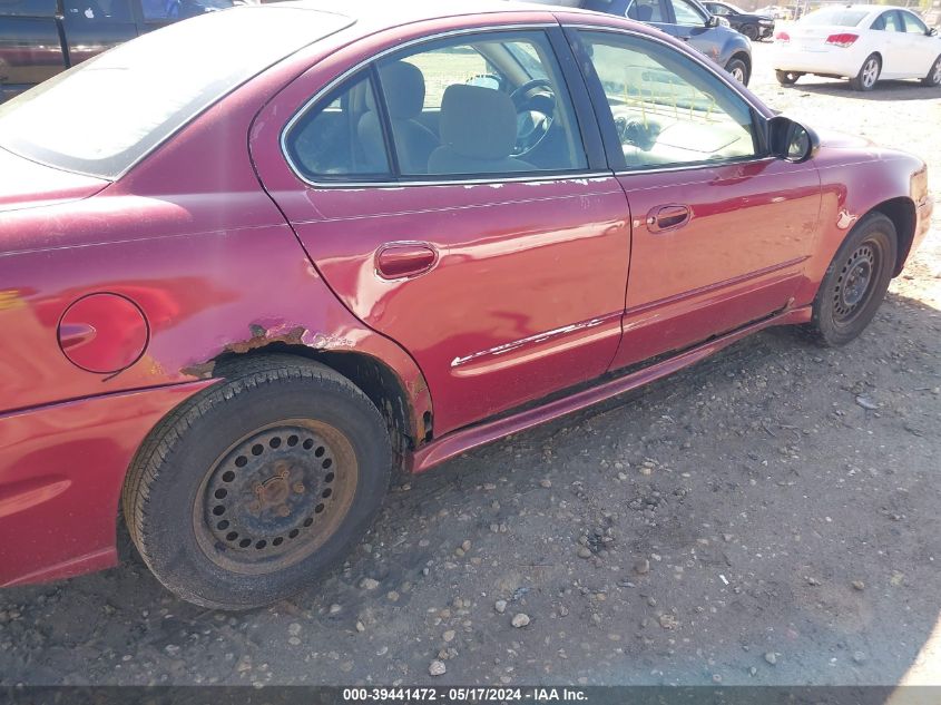 2005 Pontiac Grand Am Se VIN: 1G2NE52E35M249555 Lot: 39441472