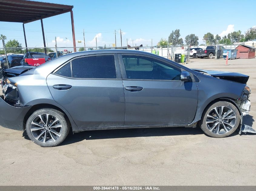 2019 Toyota Corolla Se VIN: 2T1BURHE0KC141175 Lot: 39441478