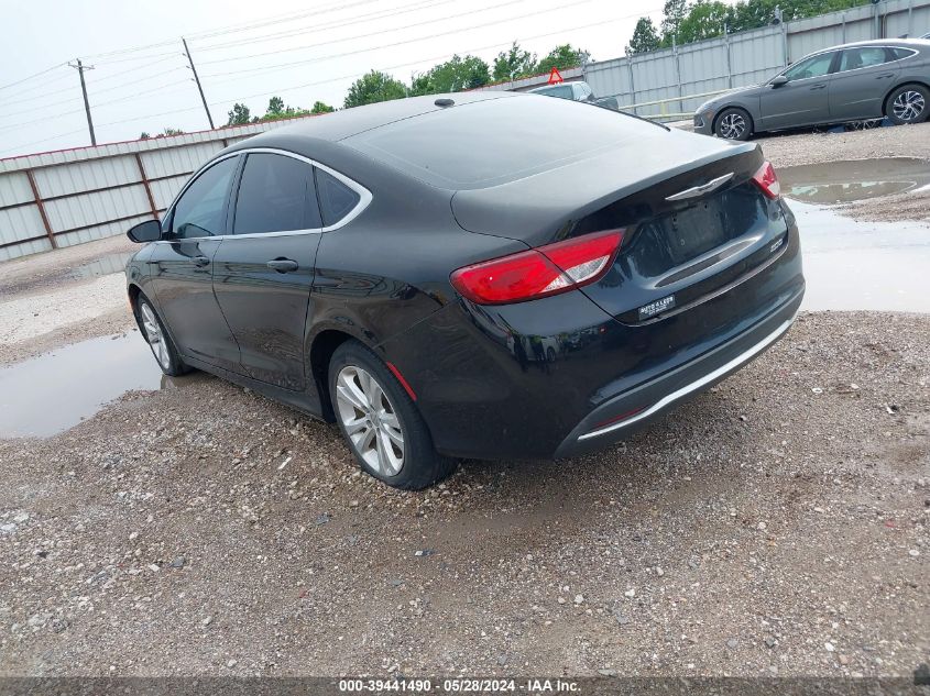 2015 Chrysler 200 Limited VIN: 1C3CCCAB4FN592119 Lot: 39441490