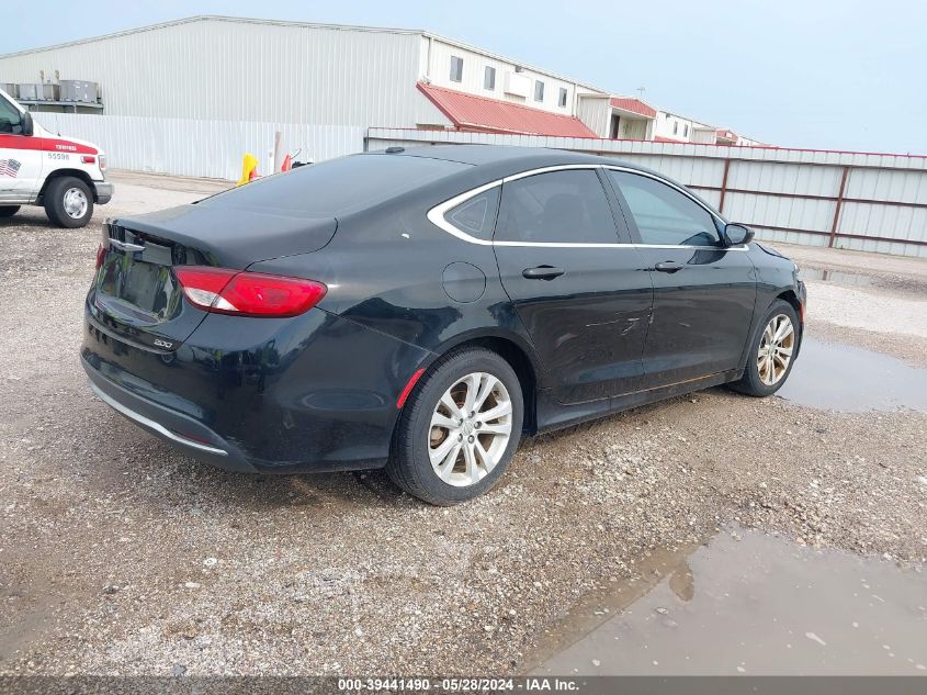 2015 Chrysler 200 Limited VIN: 1C3CCCAB4FN592119 Lot: 39441490