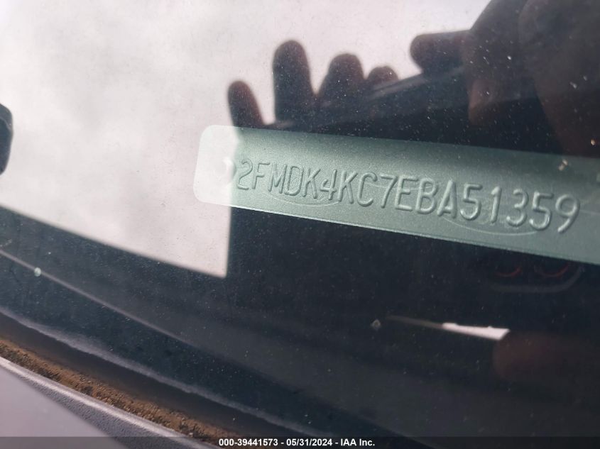 2014 Ford Edge Limited VIN: 2FMDK4KC7EBA51359 Lot: 39441573