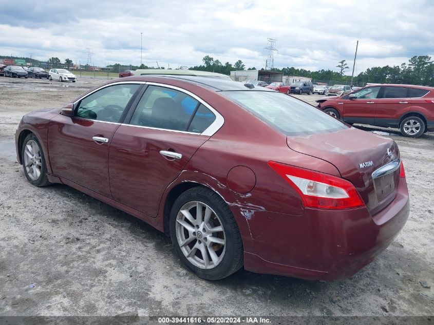 2009 Nissan Maxima 3.5 Sv VIN: 1N4AA51E69C833800 Lot: 39441616