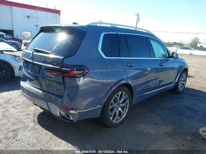 2023 BMW X7 xDrive40I VIN: 5UX23EM09P9P32865 Lot: 39441619