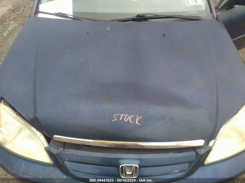 2003 Honda Civic Lx VIN: 2HGES16563H534906 Lot: 39441623