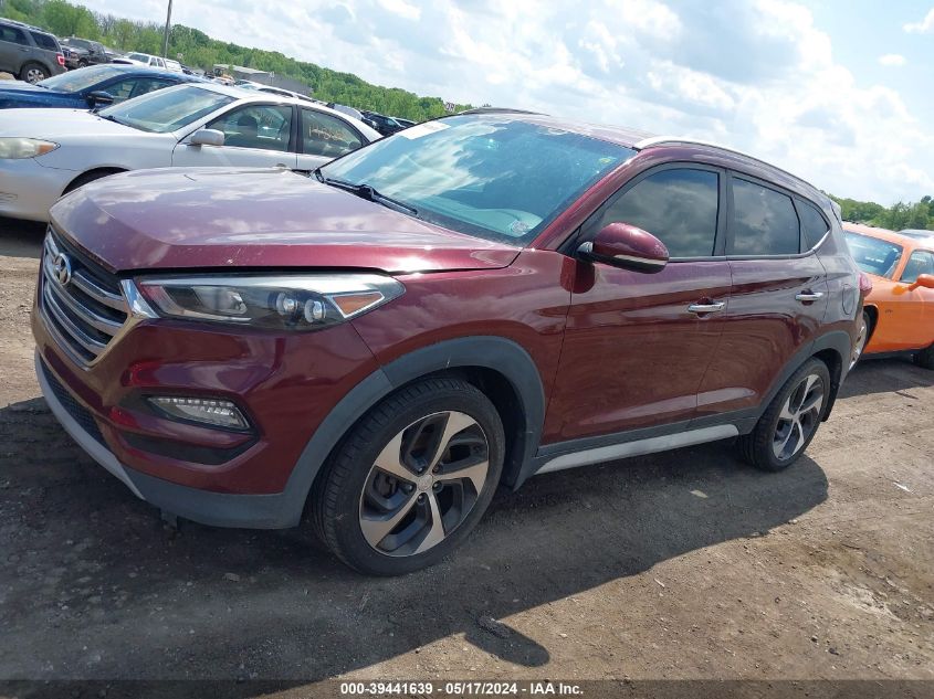 2017 Hyundai Tucson Limited VIN: KM8J33A24HU595223 Lot: 39441639