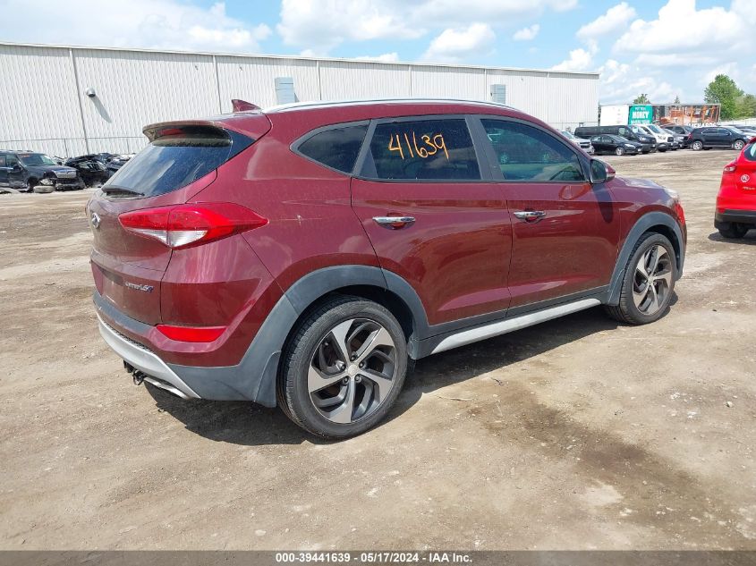 2017 Hyundai Tucson Limited VIN: KM8J33A24HU595223 Lot: 39441639