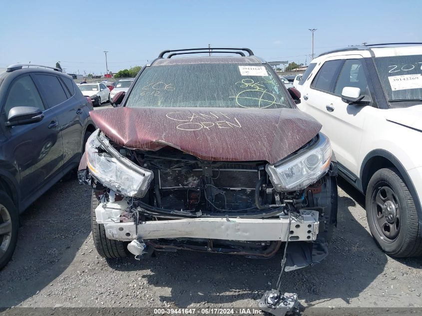 2016 Toyota Highlander Hybrid Limited VIN: 5TDDCRFH3GS020292 Lot: 39441647