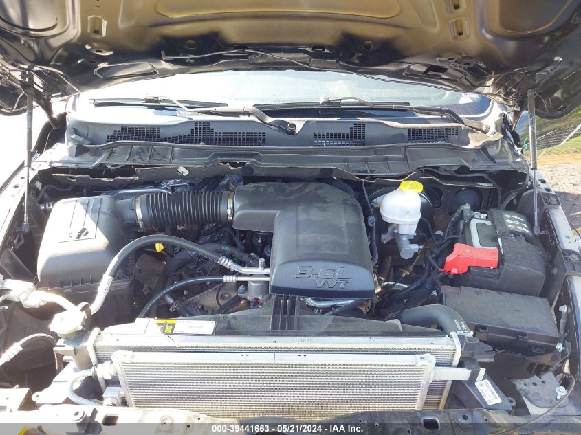 2021 Ram 1500 Classic Warlock Quad Cab 4X4 6'4 Box VIN: 1C6RR7GG1MS587643 Lot: 39441663