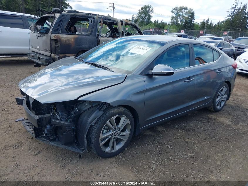 2018 Hyundai Elantra Limited VIN: KMHD84LF7JU448405 Lot: 39441676