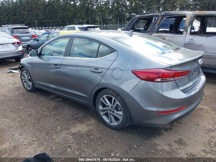 2018 Hyundai Elantra Limited VIN: KMHD84LF7JU448405 Lot: 39441676