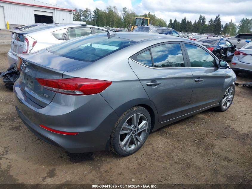 2018 Hyundai Elantra Limited VIN: KMHD84LF7JU448405 Lot: 39441676