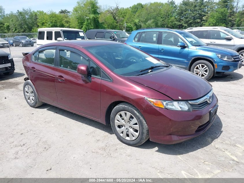 2012 Honda Civic Lx VIN: 2HGFB2F53CH575424 Lot: 39441688