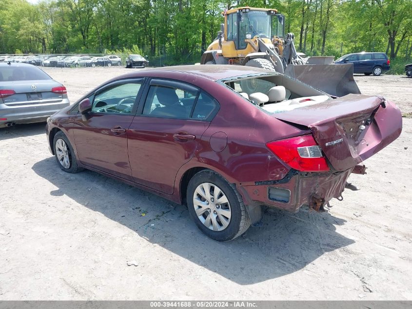 2012 Honda Civic Lx VIN: 2HGFB2F53CH575424 Lot: 39441688