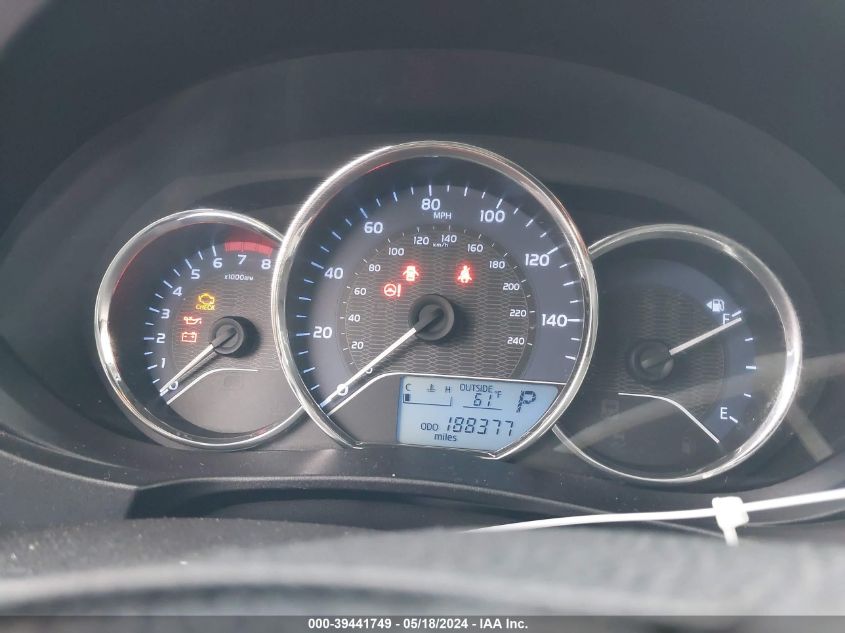 2015 Toyota Corolla L VIN: 5YFBURHE2FP195051 Lot: 39441749