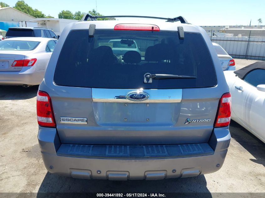 2008 Ford Escape Hybrid Hev VIN: 1FMCU49H48KA94543 Lot: 39441892