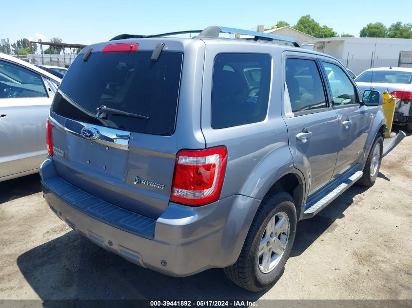 2008 Ford Escape Hybrid Hev VIN: 1FMCU49H48KA94543 Lot: 39441892